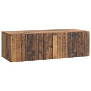 vidaXL Väggmonterad TV-bänk Väggmonterad Gammalt trä 98 x 41 x 30 cm