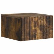vidaXL Väggmonterat Sängbord Rökt ek 33 x 34,5 x 20 cm Konstruerat trä