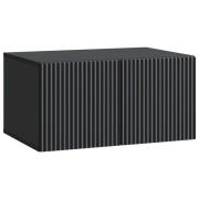 vidaXL Väggmonterad TV-bänk Svart 59,5 x 41 x 30 cm Konstruerat trä