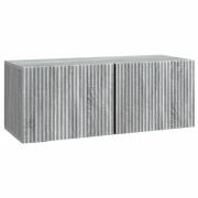 vidaXL Väggmonterad TV-bänk Grå sonoma-ek 78,5 x 31 x 30 cm