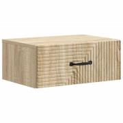 vidaXL Väggmonterat Sängbord med låda Sonoma-ek 49 x 34,5 x 20 cm
