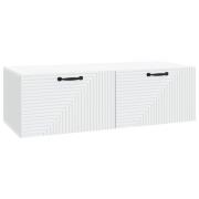 vidaXL Väggmonterad TV-bänk Vit 98 x 41 x 30 cm Konstruerat trä