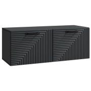 vidaXL Väggmonterad TV-bänk Svart 78,5 x 31 x 30 cm Konstruerat trä
