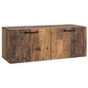 vidaXL Väggmonterad TV-bänk Väggmonterad Gammalt trä 78,5 x 31 x 30 cm