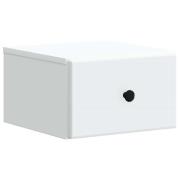 vidaXL Väggmonterat Sängbord Vit 34,5 x 33 x 20 cm Konstruerat trä