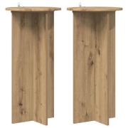 vidaXL Växtställ 2 pcs Artisan-ek 40 x 40 x 80 cm Konstruerat trä