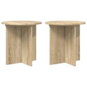 vidaXL Växtställ 2 pcs Sonoma-ek 40 x 40 x 40 cm Konstruerat trä