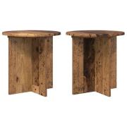 vidaXL Växtställ 2 pcs Gammalt trä 40 x 40 x 40 cm Konstruerat trä