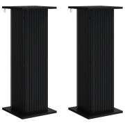 vidaXL Växtställ 2 pcs Svart 30,5 x 30 x 80,5 cm Konstruerat trä