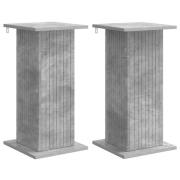vidaXL Växtställ 2 pcs Betonggrå 30,5 x 30 x 60,5 cm Konstruerat trä