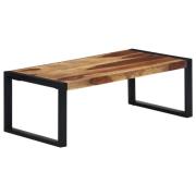 vidaXL Soffbord 110x60x40 cm massivt sheshamträ