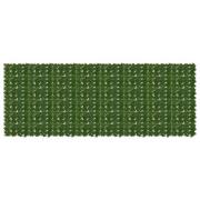 vidaXL Balkongskärm med löv Grön 400 x 150 cm Polyeten och tyg