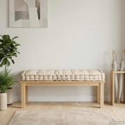 vidaXL Dyna till pallsoffa bomull 120x80x10 cm beige