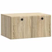 vidaXL Väggmonterad TV-bänk 59,5 x 41 x 30 cm Sonoma-ek