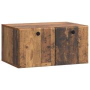 vidaXL Väggmonterad TV-bänk 59,5 x 41 x 30 cm Gammalt trä