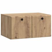 vidaXL Väggmonterad TV-bänk Väggmonterad Artisan-ek 59,5 x 41 x 30 cm