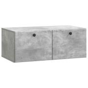 vidaXL Väggmonterad TV-bänk 78,5 x 41 x 30 cm Betonggrå