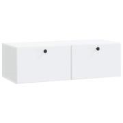 vidaXL Väggmonterad TV-bänk Vit 98 x 41 x 30 cm Konstruerat trä
