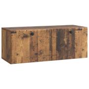 vidaXL Väggmonterad TV-bänk 78,5 x 31 x 30 cm Gammalt trä
