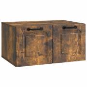 vidaXL Väggmonterad TV-bänk Rökt ek 59,5 x 41 x 30 cm Konstruerat trä