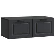 vidaXL Väggmonterad TV-bänk Svart 78,5 x 41 x 30 cm Konstruerat trä