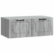 vidaXL Väggmonterad TV-bänk Grå sonoma-ek 78,5 x 41 x 30 cm