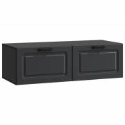 vidaXL Väggmonterad TV-bänk Svart 98 x 41 x 30 cm Konstruerat trä