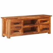 vidaXL Tv-bänk 110x30x40 cm massivt trä