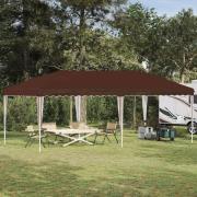 vidaXL Pop-up Partytält 575 x 290 x 245 cm Brun
