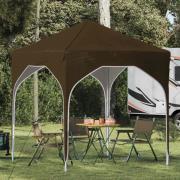 vidaXL Pop-up Partytält 194 x 194 x 245 cm Taupe
