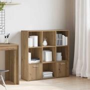 vidaXL Bokhylla artisan ek 98x29x97,5 cm konstruerat trä