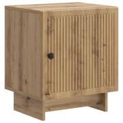 vidaXL Nattduksbord Artisan-ek 43 x 34,5 x 50 cm Konstruerat trä