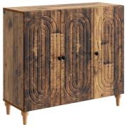 vidaXL Sideboard Gammalt trä 89 x 34,5 x 80 cm Konstruerat trä
