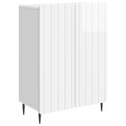 vidaXL Sideboard Vit högglans 66 x 34,5 x 92 cm Konstruerat trä