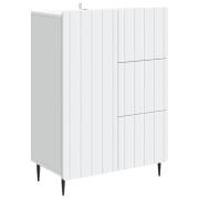 vidaXL Sideboard med låda Vit 66 x 34,5 x 91,5 cm Konstruerat trä