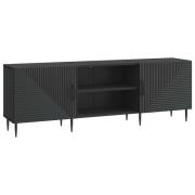 vidaXL TV-skåp Svart 150 x 31 x 50 cm Konstruerat trä