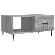 vidaXL Kaffeebord Grå sonoma-ek 90 x 50 x 40 cm Konstruerat trä