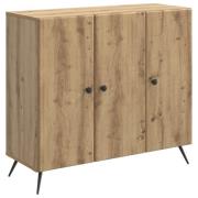 vidaXL Sideboard Artisan-ek 89 x 34,5 x 80 cm Konstruerat trä
