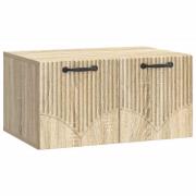 vidaXL Väggmonterad TV-bänk Väggmonterad Sonoma-ek 59,5 x 41 x 30 cm