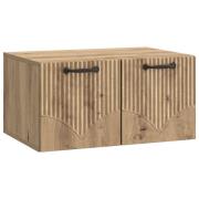 vidaXL Väggmonterad TV-bänk Väggmonterad Artisan-ek 59,5 x 41 x 30 cm