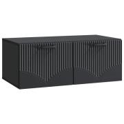 vidaXL Väggmonterad TV-bänk Svart 78,5 x 41 x 30 cm Konstruerat trä