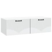 vidaXL Väggmonterad TV-bänk Vit 98 x 41 x 30 cm Konstruerat trä