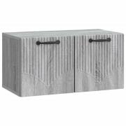 vidaXL Väggmonterad TV-bänk Grå sonoma-ek 59,5 x 31 x 30 cm