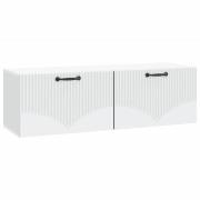 vidaXL Väggmonterad TV-bänk Vit 98 x 31 x 30 cm Konstruerat trä