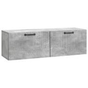 vidaXL Väggmonterad TV-bänk Betonggrå 98 x 31 x 30 cm Konstruerat trä
