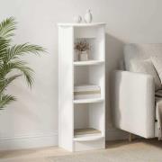 vidaXL Sidokabinett Vit 40 x 40 x 100 cm Konstruerat trä