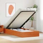 vidaXL Bäddsoffa med förvaring VaxBrun 80 x 200 cm Massivt furu