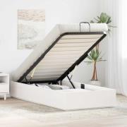 vidaXL Bäddsoffa med förvaring Vit 100 x 200 cm Massivt furu