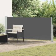 vidaXL Utfällbar sidomarkis Antracit 500 x 140 cm Polyester