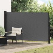vidaXL Utfällbar sidomarkis Antracit 300 x 170 cm Polyester